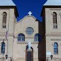 <p align="left">Las Cruces, quartier Old Mesilla: la basilique San Albino. J’ai vu deux personnes, alors qu’elles passaient en auto, pas à pied, se signer en passant devant la basilique.